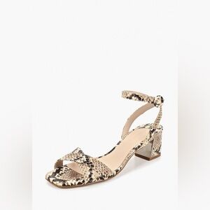 VIOLETA BY MANGO STRAPPY GUSPINI SNAKE PRINT - SIZE 10 (NEW WITH TAGS)